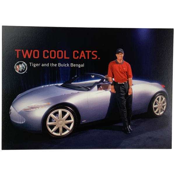 2001 Tiger Woods Buick Bengal Concept Car Promotional Postcard