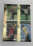 A Collection of 2001 Upper Deck Tiger Woods Tiger s Tales Cards and a Sealed Golf Heroes Playing Card Deck