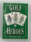 A Collection of 2001 Upper Deck Tiger Woods Tiger s Tales Cards and a Sealed Golf Heroes Playing Card Deck