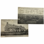 Early 1900s Shinnecock Real Photo Postcards w/ Tournament day & 7th Green Depictions