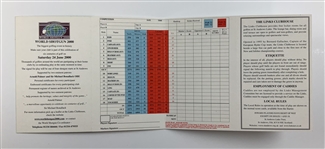 Arnold Palmer Signed St. Andrews Links The Old Course Souvenir Scorecard JSA ALOA