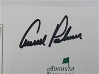 Arnold Palmer Signed Augusta National Golf Club Masters Scorecard JSA ALOA