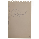 Jimmy Demaret Signed Album Page JSA ALOA