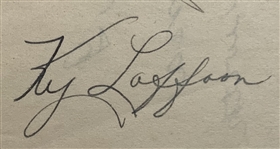 Craig Wood, Horton Smith, Ralph Guldahl & Field Signed 1933 Pasadena Open Letter to Founder Arthur K. Bourne Featuring Nine Hall of Famers! JSA ALOA