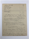 Craig Wood, Horton Smith, Ralph Guldahl & Field Signed 1933 Pasadena Open Letter to Founder Arthur K. Bourne Featuring Nine Hall of Famers! JSA ALOA