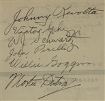 Craig Wood, Horton Smith, Ralph Guldahl & Field Signed 1933 Pasadena Open Letter to Founder Arthur K. Bourne Featuring Nine Hall of Famers! JSA ALOA