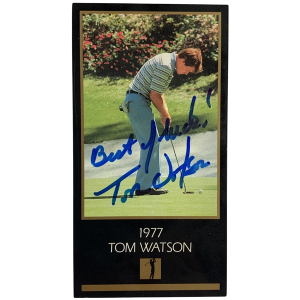 Tom Watson Signed 1993 Grand Slam Ventures Champions of Golf Card JSA ALOA