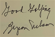 Palmer & Nelson Signed Golf Books: Arnold Palmer, Golf Journal (1997) & Byron Nelson, Winning Golf JSA ALOA