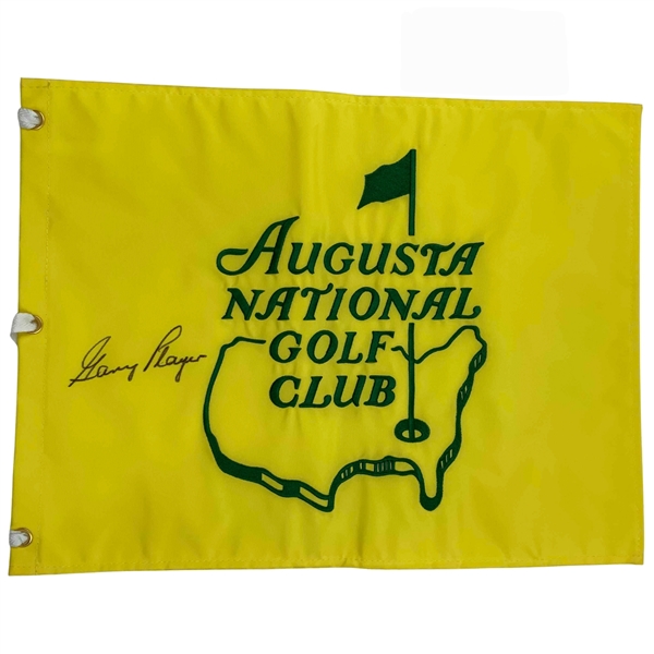 Gary Player Signed Augusta National Flag JSA ALOA