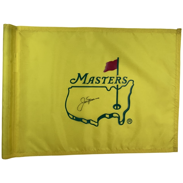 Jack Nicklaus Signed 2015 Masters Tournament Flown Used Flag JSA ALOA