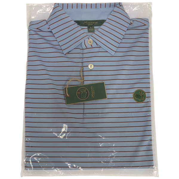 Berckmans Place Masters 1934 Striped Golf Polo Shirt Size Large