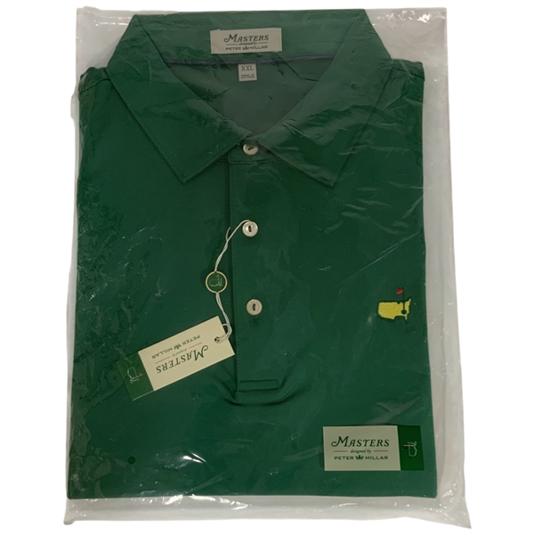 Peter Millar Masters Tournament Mens Pine Green Golf Polo Shirt XXL