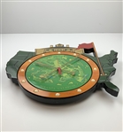 Augusta National Golf Club Trig-O-Lock Wood Cutout Wall Clock w/ Uncommon Original Box