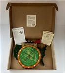 Augusta National Golf Club Trig-O-Lock Wood Cutout Wall Clock w/ Uncommon Original Box
