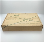 Augusta National Golf Club Trig-O-Lock Wood Cutout Wall Clock w/ Uncommon Original Box