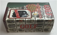 A Collection of Golf Trading Cards Including 2001 Upper Deck SP Authentic Preview Sealed Box and Limited Serial-Numbered Inserts