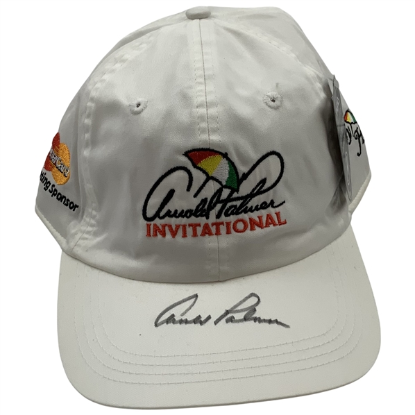 Signed Arnold Palmer Invitational Bay Hill Ahead Golf Cap JSA #AX87937