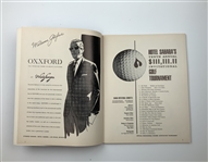 1967 Hotel Sahara Invitational Golf Tournament Souvenir Program Las Vegas Jack Nicklaus Win #25