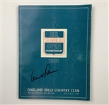 Two 1981 U.S. Senior Open Memorabilia Items Including Arnold Palmer Signed Program JSA ALOA