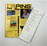Two 1981 U.S. Senior Open Memorabilia Items Including Arnold Palmer Signed Program JSA ALOA