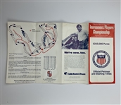 1974 Inaugural Tournament Players Championship Golf Ephemera - Nicklaus Win!