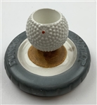 Dunlop Ceramic Golf Ball and Tire Advertising Egg Cup