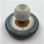 Dunlop Ceramic Golf Ball and Tire Advertising Egg Cup