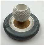 Dunlop Ceramic Golf Ball and Tire Advertising Egg Cup