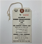 Babe Didrikson Zaharias Signed 1948 'Tam O' Shanter' World Championship of Golf Ticket JSA ALOA