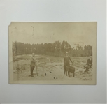 Two Early 20th Century Sepia Silver Gelatin Photographs of American Golf Scenes