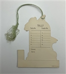 A Set of Four Art Deco Golfing Theme Bridge Tally Cards