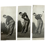 A Collection of Vintage Jimmy Demaret Golf Swing Press Photographs and San Francisco Examiner Archival Proof Sheets 1939