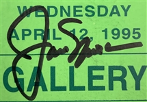 Jack Nicklaus Signed 1995 PGA Seniors Championship Tournament Gallery Badge JSA #CR84553