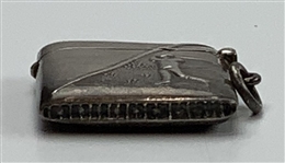 Vintage Webster Company Sterling Silver Golfing Scene Vesta Case
