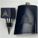 Congressional Country Club Flask & Bottle Stopper - New & Unused