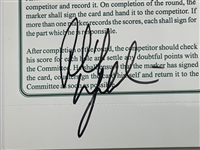 Two Phil Mickelson Autographed Items Including 2005 Sports Illustrated and 2006 Masters Scorecard JSA ALOA