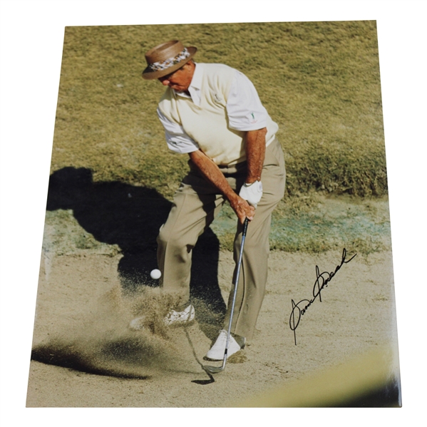 Sam Snead Signed Hitting Out of Bunker 12x15 Original Photo JSA ALOA