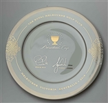 2019 Presidents Cup Gala Ltd Ed Porcelain Plate #450/1200 w/ Captain Tiger Woods in Original Box