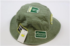 2020 Masters Tournament Patches Collage Olive Bucket Hat - Size L/XL