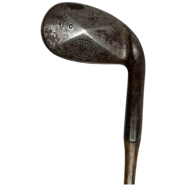 W. Tedder Bulwell Forest Hickory Shaft Special Niblick w/ Convex Back