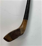 Antique Willie Park Spliced-Neck Long-Nosed Wood Golf Club
