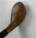 Antique Willie Park Spliced-Neck Long-Nosed Wood Golf Club