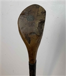 Antique Willie Park Spliced-Neck Long-Nosed Wood Golf Club