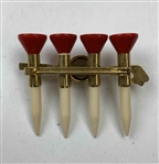 Two Vintage Golf Themed Jewelry Items Including an Ecclia Sterling Silver Bracelet and a The Reddy Tee Brooch