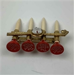 Two Vintage Golf Themed Jewelry Items Including an Ecclia Sterling Silver Bracelet and a The Reddy Tee Brooch
