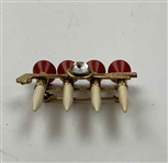 Two Vintage Golf Themed Jewelry Items Including an Ecclia Sterling Silver Bracelet and a The Reddy Tee Brooch