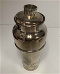 A Set of Meriden Silver-Plated Art Deco Cocktail Items with Golfing Decoration