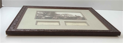 Francis Ouimet & Walter Hagen Signed 1941 Masters Tournament Photo Display - Framed JSA ALOA