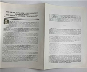 A Collection of 1983 Arnold Palmer Limited Edition Commemorative Golf Set Marketing Ephemera