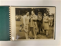 Vintage Ben Hogan Exhibition Photo Album Containing Thirteen Silver Gelatin Photos